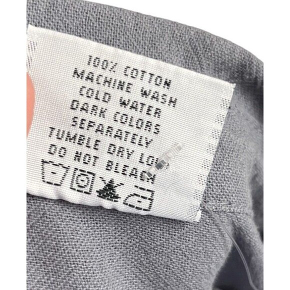 CMC Top Women's Size Medium Gray Color Me Cotton Button Up 100% Cotton - Picture 6 of 6